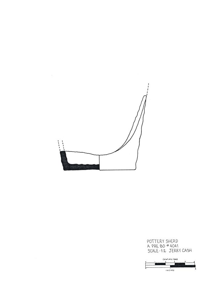 Artifact Drawing - Pot Sherd  