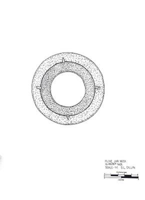 Artifact Drawing - Olive Jar Neck 