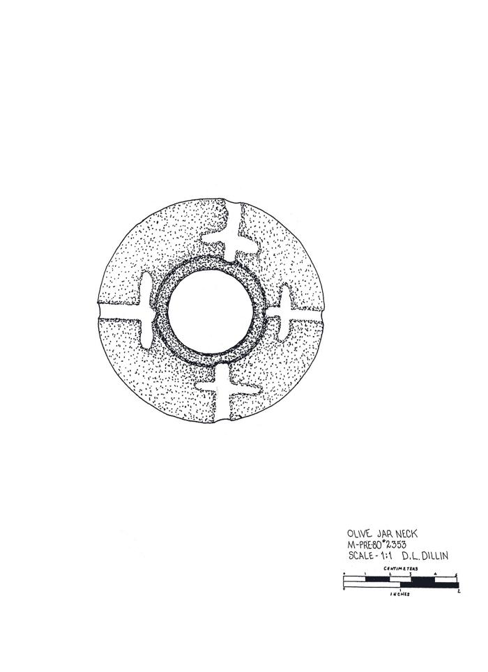 Artifact Drawing - Olive Jar Neck  