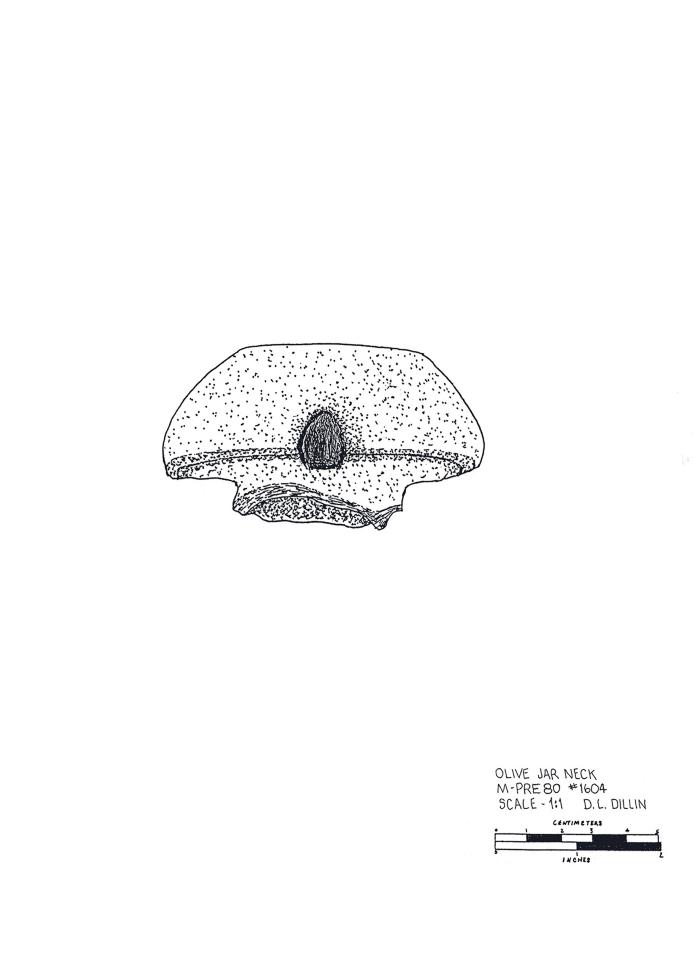 Artifact Drawing - Olive Jar Neck