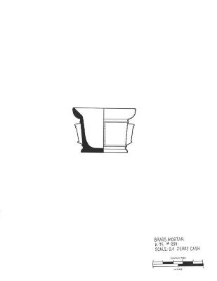 Artifact Drawing -  Mortar