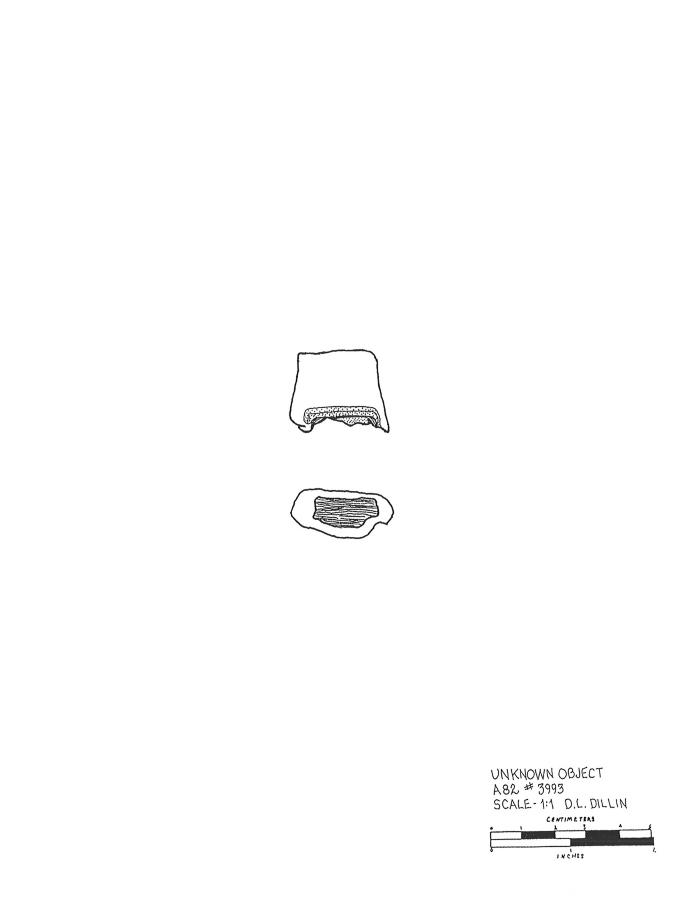 Artifact Drawing - Unknown Object  