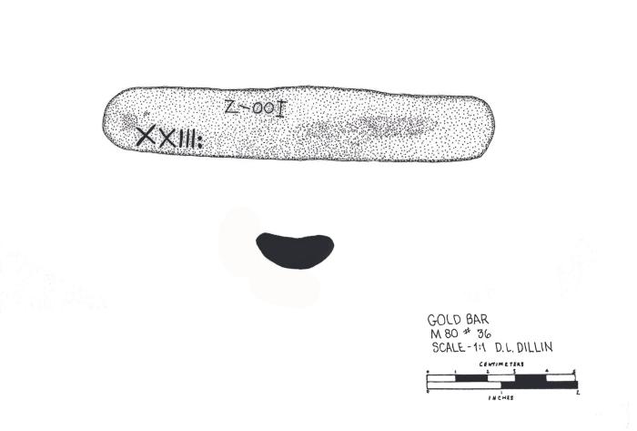 Artifact Drawing - Gold Bar 