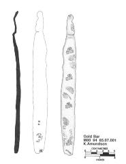 Artifact Drawing - Gold Bar