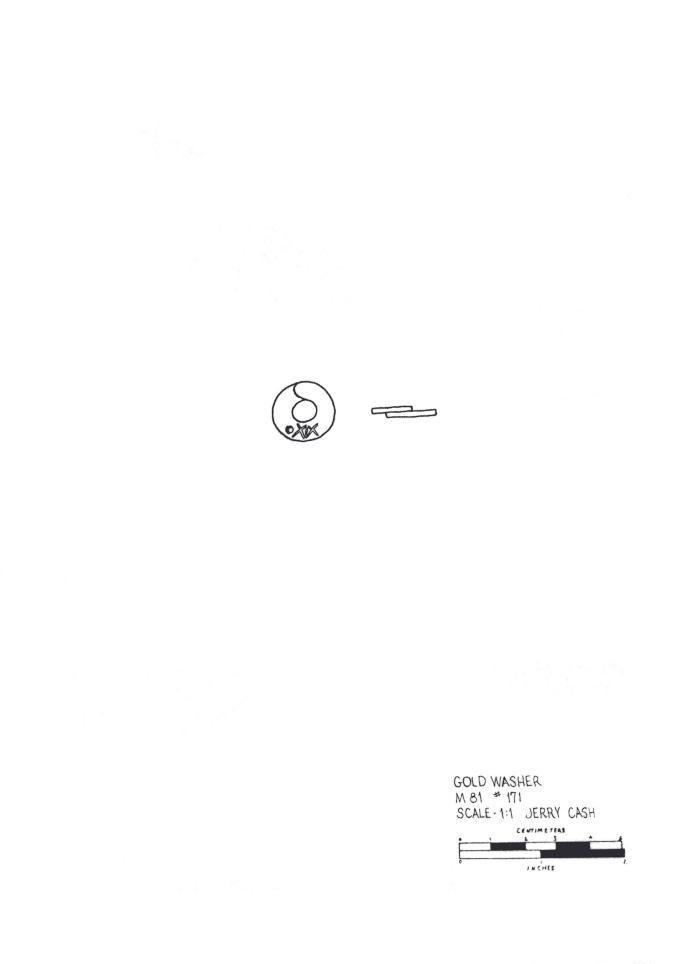 Artifact Drawing - Gold Washer