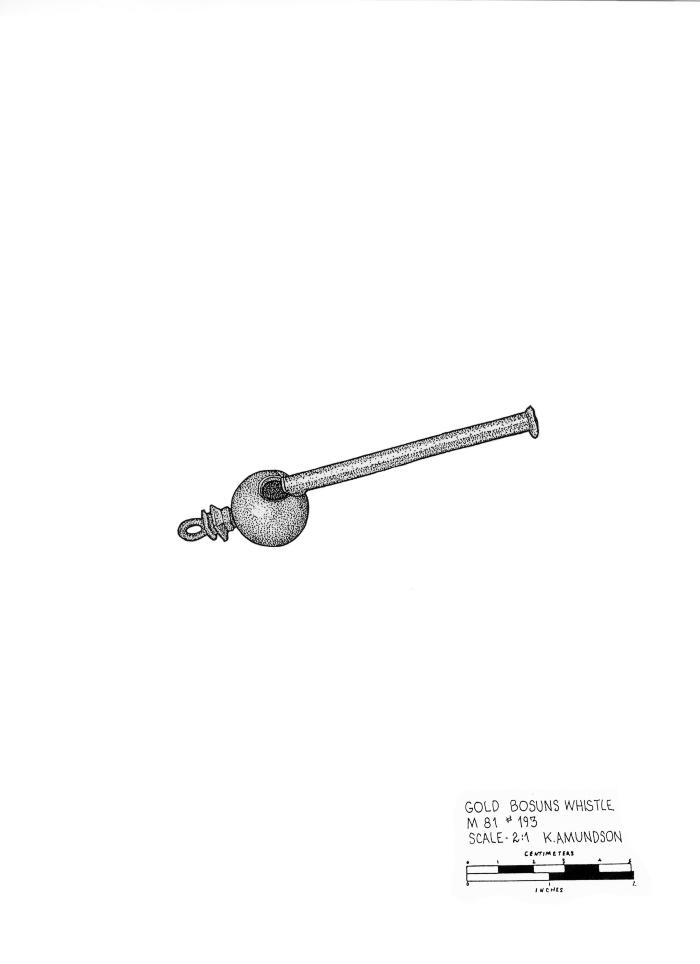 Artifact Drawing - Bosun's Whistle