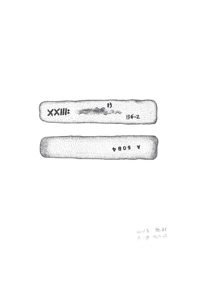Artifact Drawing - Gold Bar
