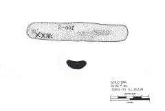 Artifact Drawing - Gold Bar 