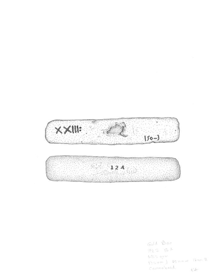Artifact Drawing - Gold Bar 
