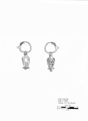 Artifact Drawing - Earring or Pendant