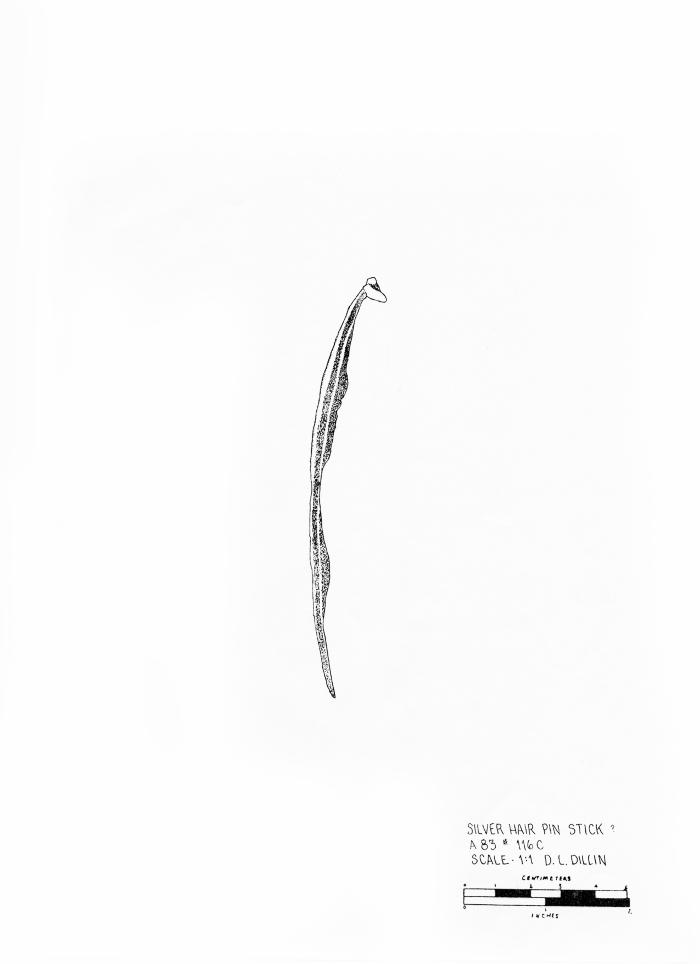 Artifact Drawing - Hair Pin Stick
