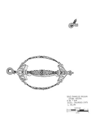 Artifact Drawing - Bezoar Stone Holder