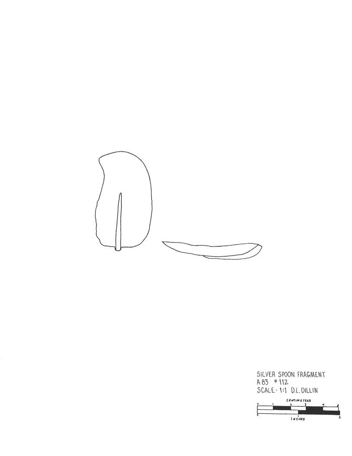 Artifact Drawing - Spoon Fragment