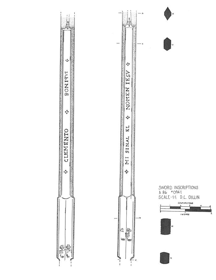 Artifact Drawing - Sword Blade  