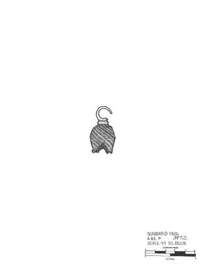 Artifact Drawing - Scabbard Frog