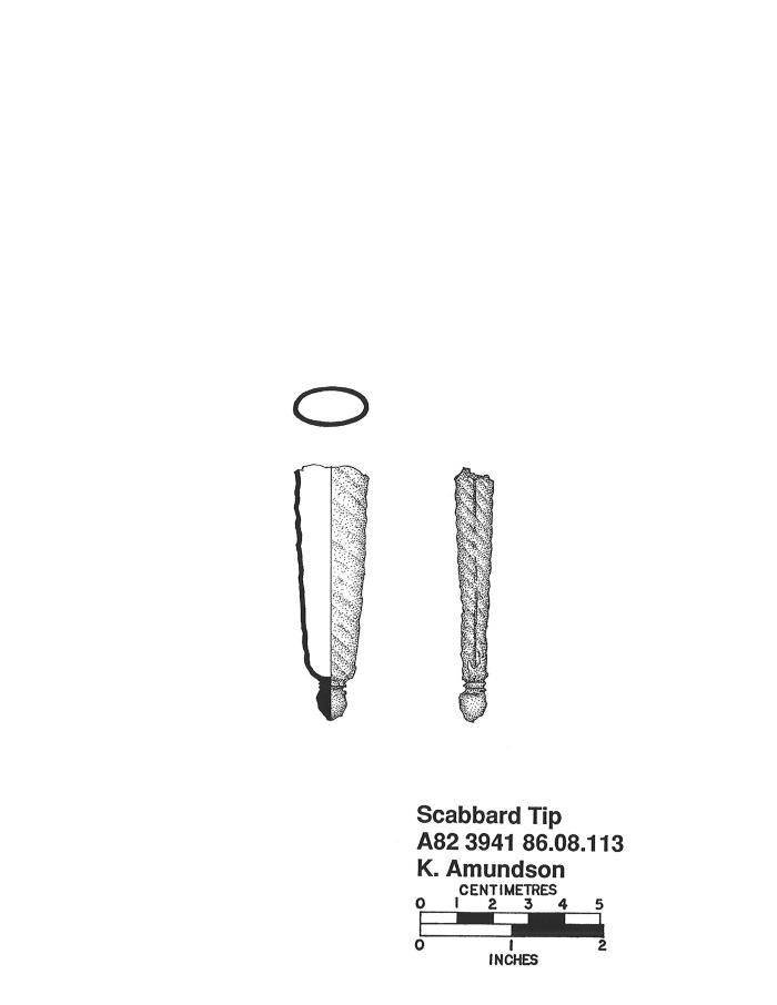 Artifact Drawing - Scabbard Tip