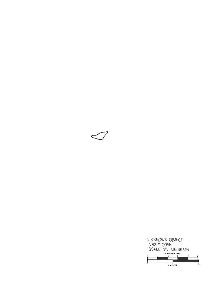 Artifact Drawing - Unknown Object  