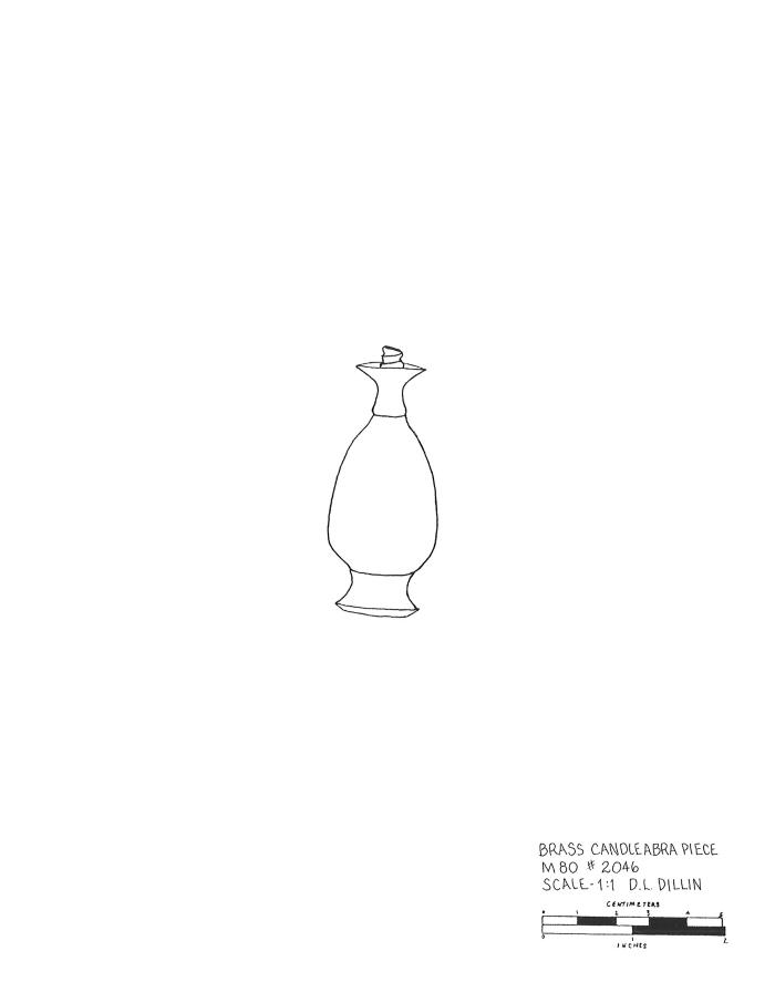 Artifact Drawing - Candlestick Fragment