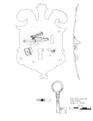 Artifact Drawing - Lock Plate & Key