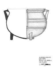 Artifact Drawing - Cast Iron Pot