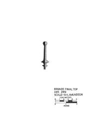Artifact Drawing - Finial Top