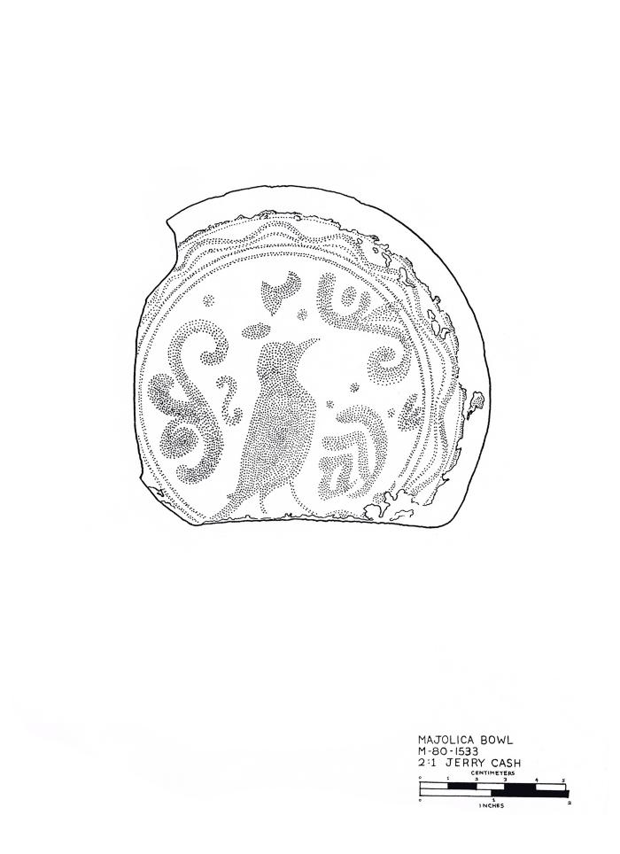 Artifact Drawing - Majolica Bowl